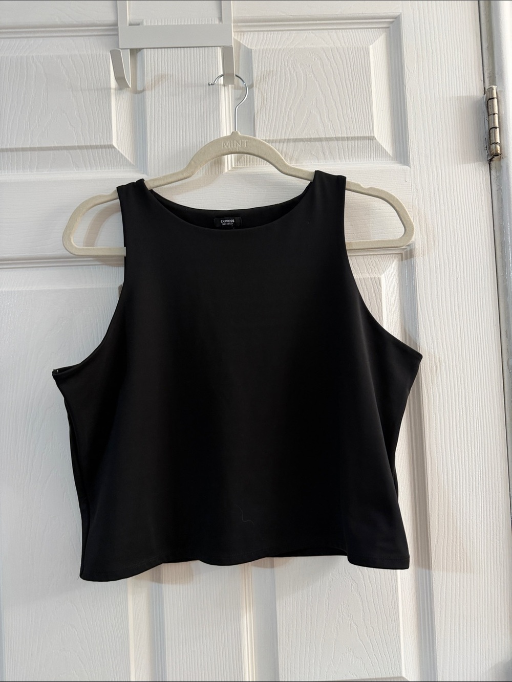 Express Black Cropped Tank Top